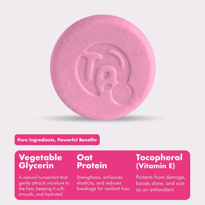 Hydrolyzed Oat Protein + Squalane Shampoo Bar for Girls - 4.5oz - For all Hair Types - Gentle on
