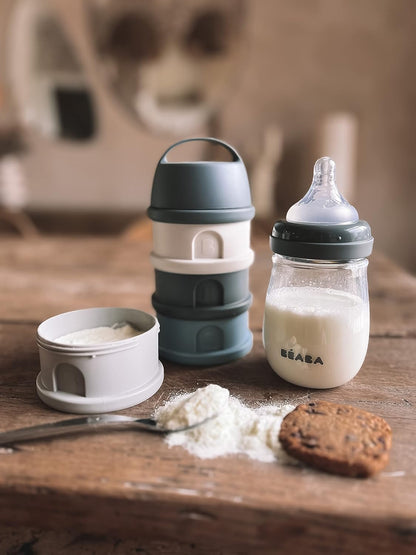 BEABA Formula and Snack Container, Baby Formula Dispenser, Toddler Baby Snack Storage Container