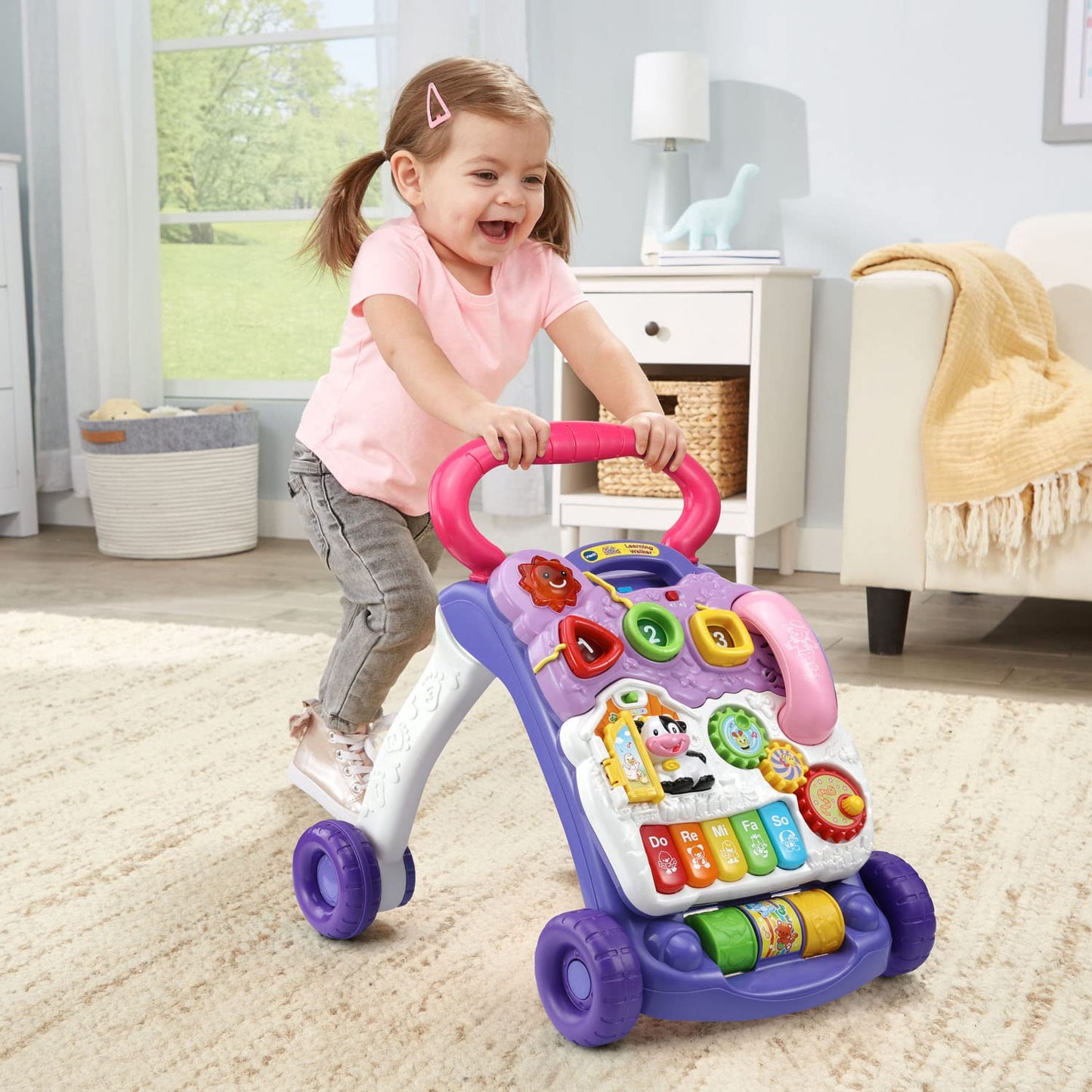 VTech Sit-to-Stand Learning Walker (Frustration Free Packaging), Lavender