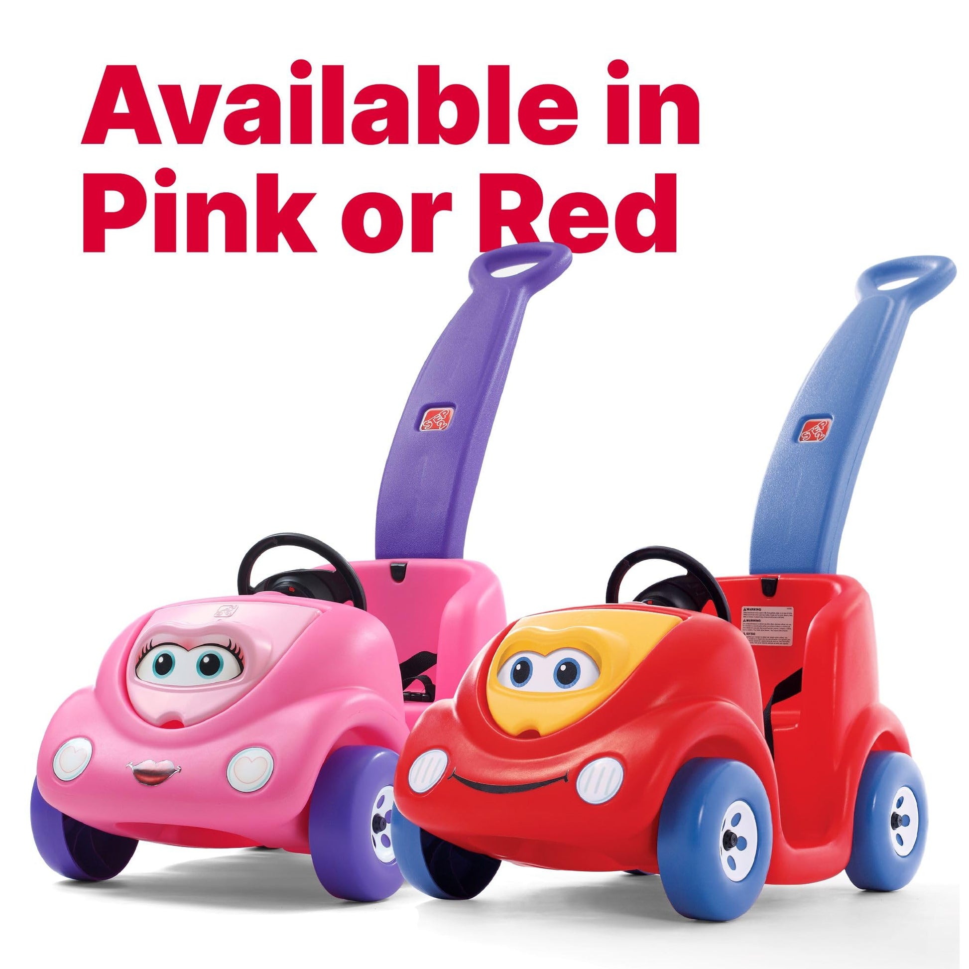 Step2 Push Around Buggy Kids Push Car, Toddler Ride-On Toy with Seat Belt and Horn, Red, Ages 18