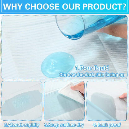 100pcs Disposable Changing Liner 2-ply Baby Changing Station Pad Disposable Changing Pads Diaper Changing Mat Portable Sanitary Liner Refills for Commercial Restrooms (White)