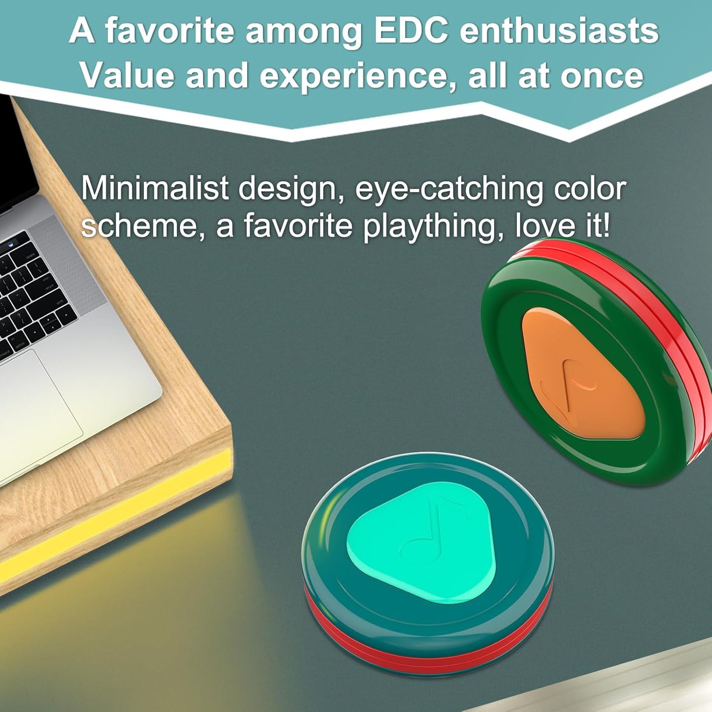 Fidget Slider Coin Toy Haptic Coin Blue Plastic Fidget Toy EDC Fidget Toy for Adults Desk Fidget Toys