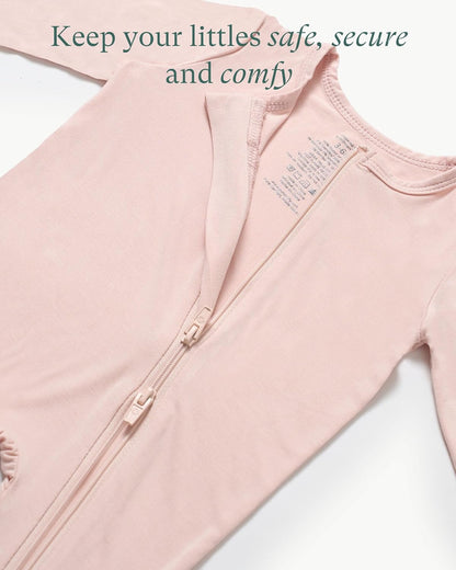 Baby Zipper Footie Pajamas, Supersoft Bamboo Rayon Baby Footed Pjs Boy Girl 0-3-6-9-18-24 Month Coverall Sleepers