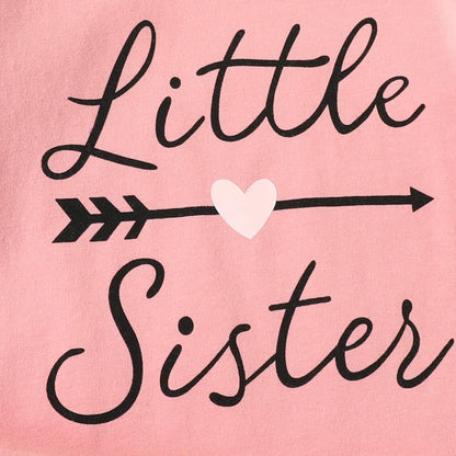 AMAWMW Newborn Baby Girl Little Sister Sleeper Gown Stripe Long Sleeve Nightgown Pajamas Gifts Stuff Essential Outfit