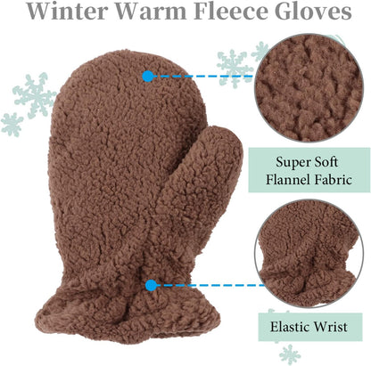 Zsedrut Baby Boys Winter Glove Warm Toddler Infant Girls Mittens Fleece Lined Gloves 1-7 Years