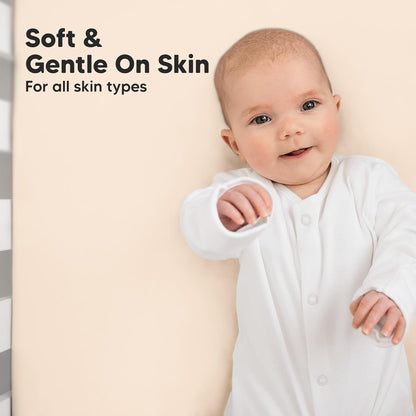 KeaBabies 2-Pack Baby Crib Sheets for Boys, Girls - 52x28 Viscose Derived from Bamboo Toddler Bed