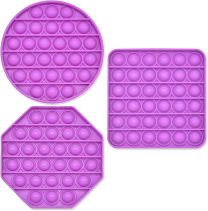 Sensory Fidget Toys, Silicone Squeeze Decompression Toy Games, Stress Relief Toys for Adults Funny Toy for Age 6+ Kids Teens, 3PCS
