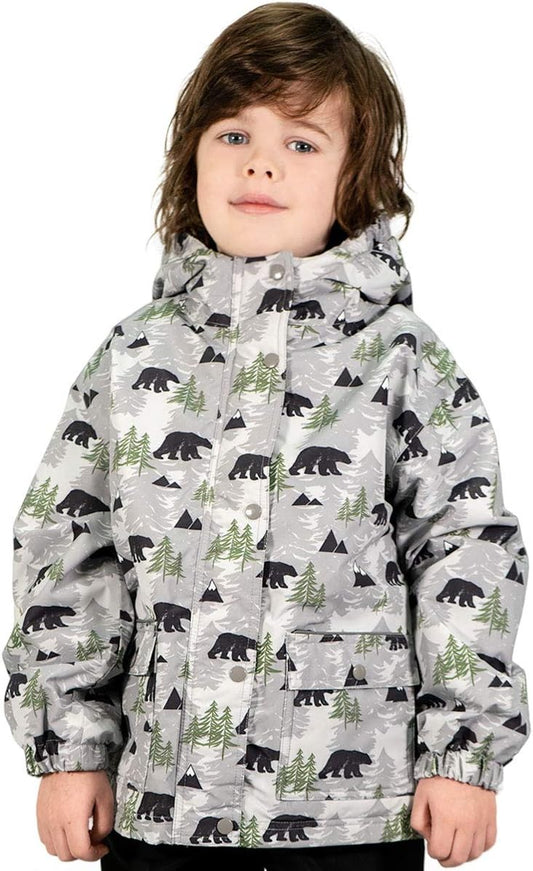 JAN & JUL Waterproof Fleece Lined Rain Jacket, Raincoat for Kids