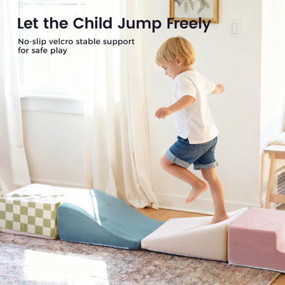 Tiny Land Soft Foam Climbing Blocks for Toddlers, 6-Piece Foam Blocks
