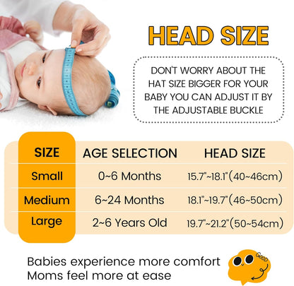 Baby Sun Hat with Neck Flap for Sun Protection Toddler Beach Hat UPF 50+ Outdoors 0-6 Years Boys Girls