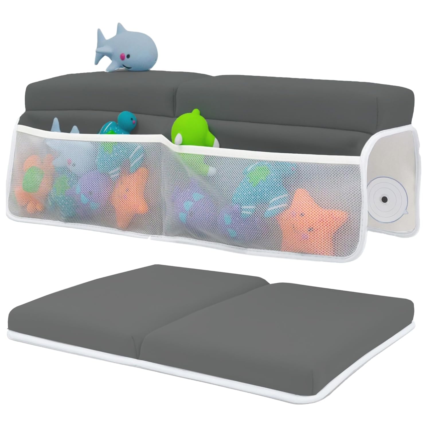 Comfortable Baby Bath Kneeler and Elbow Rest Pad Set – Thick Memory Foam Bath Kneeling Pad with