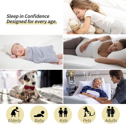 CoolShields Waterproof Bed Pads Incontinence 34'' x 36'' (1 Pack) Washable Reusable Bedwetting