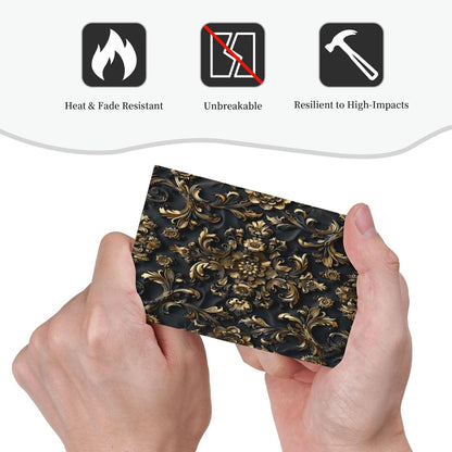 Decorative Switch Covers Plate Rococo Vintage Black Golden Leaf Morris Vine 1 Gang No Device Single Blank Outlet Covers Wall Plate Cover Light Switch Plate Faceplate for Home Decor