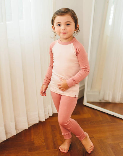 VAENAIT 6M-12Y Toddler Toddler Kids Toddler Girls Boys Soft Comfy Modal Tencel Solid Raglan Sleepwear Pajamas Pjs 2pcs Set