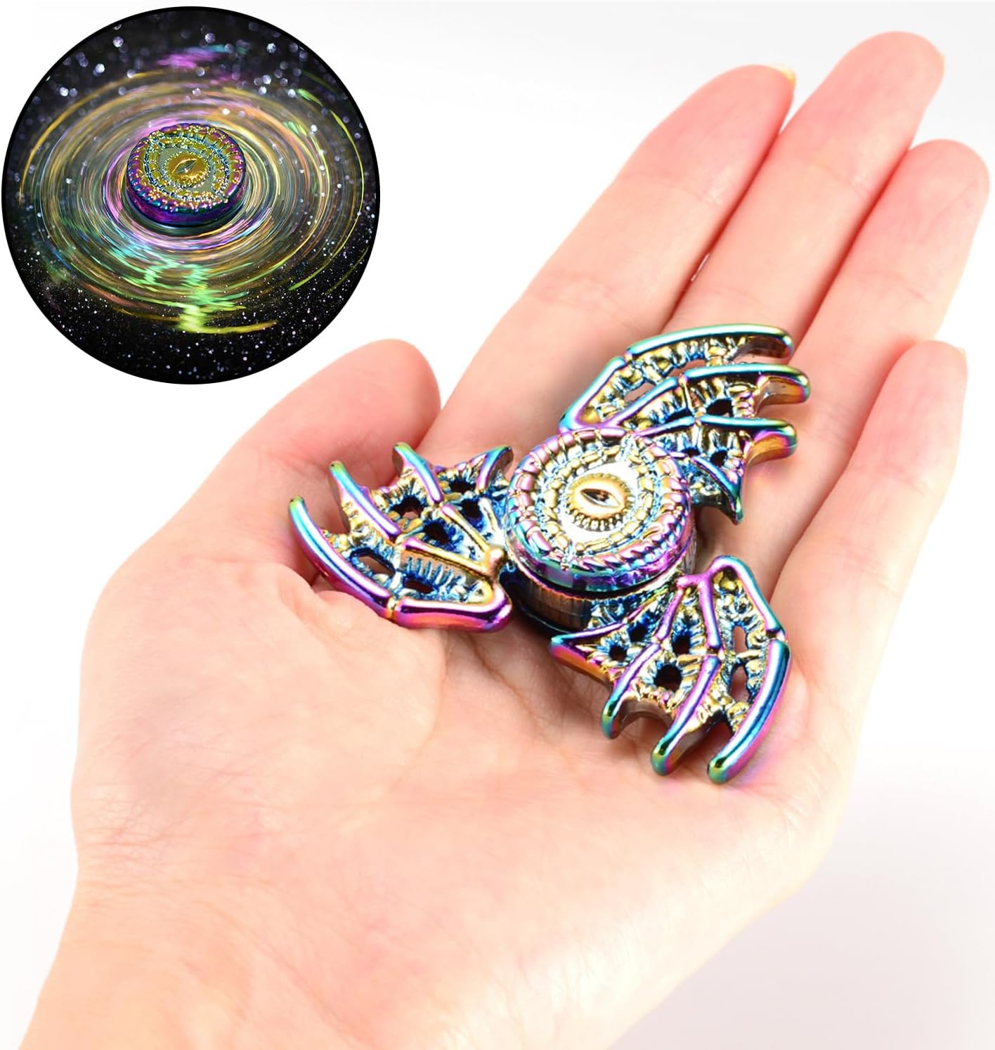 Solid Metal Fidget Spinner Sensory Novel Fidget Spinner Toy, Valentine's Day Bag Filler Reduces Stress and Relieves Anxiety, Autism Fidget Spinner Party Favorite Killing Time Toy.