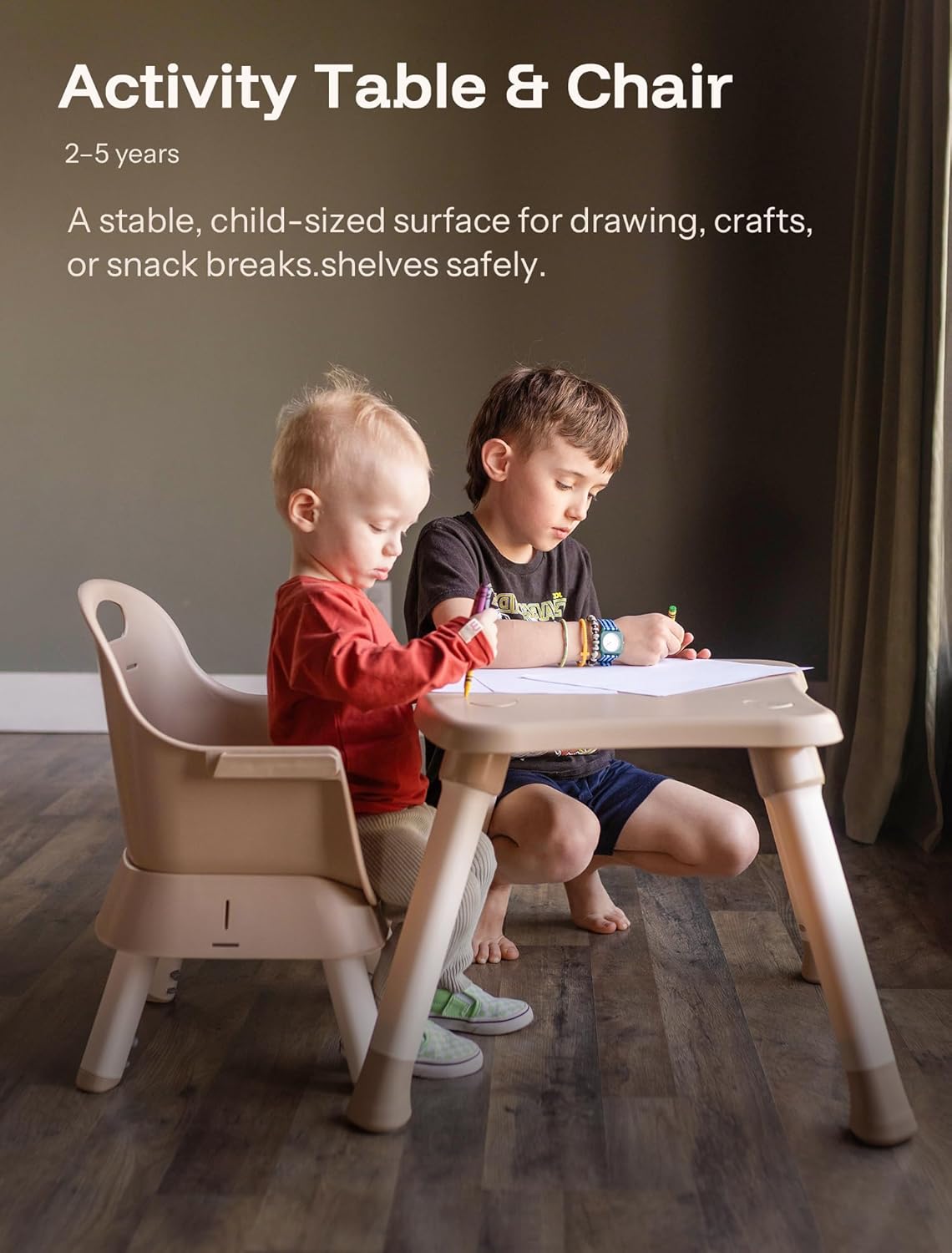 HARPPA 6 in 1 Baby High Chair, Convertible Infant Feeding Chair for Babies & Toddlers Table, Dining
