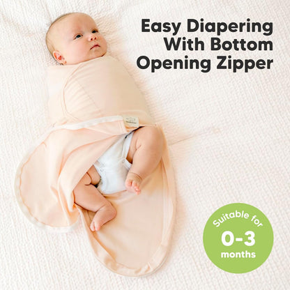 Baby Swaddle Sleep Sacks with Zipper - 3-Pack Swaddles for Newborns 0-3 Months, Infant, Baby Girls