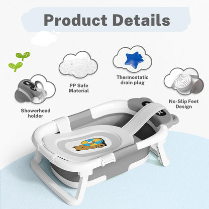 AVIDOR Baby Bathtub,Collapsible Bathtub for Newborn to Toddler,Durable Essential Infant Bath