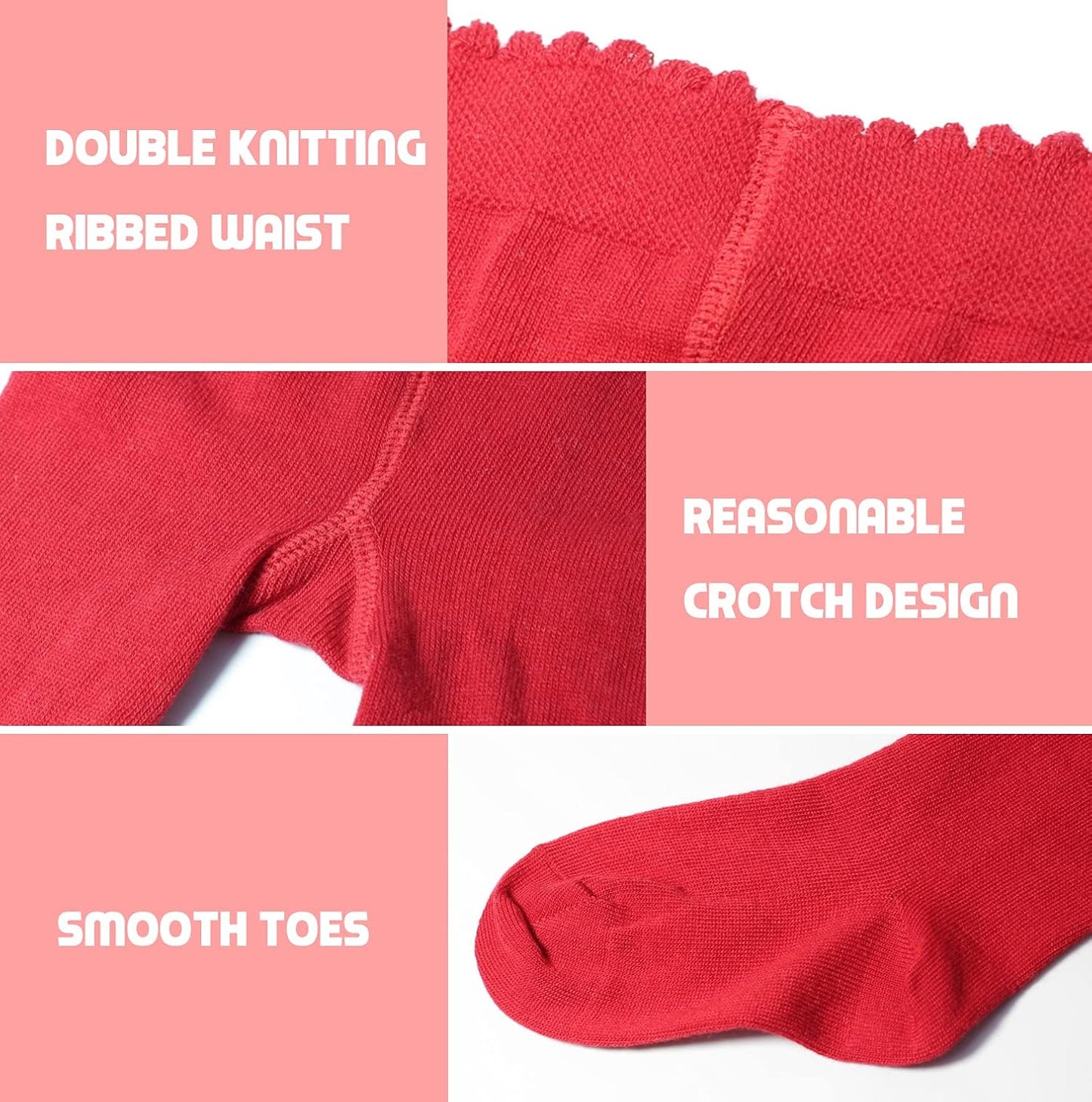 Baby Girls' Seamless Organic Cotton Tights