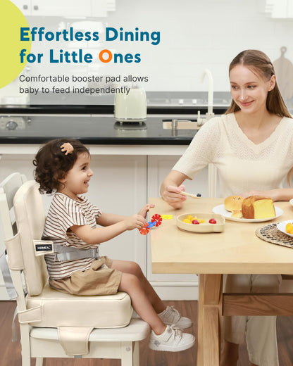 HOMEAL Toddler Booster Seat for Dining Table - Toddler Dining Cushion with Wipeable Surface