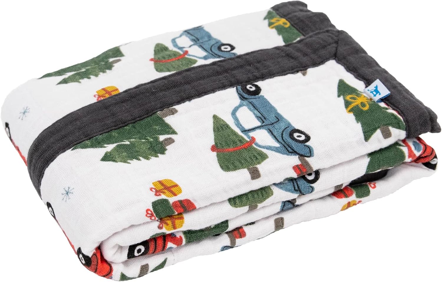 Little Unicorn Newborn Receiving Quilt | Ultra- Soft, Multi-Layered Muslin Fabric | Gift for