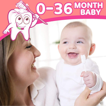 Baby Tongue Cleaner, Baby Toothbrush, 42Pcs Disposable Infant Toothbrush Clean Baby Mouth,Gauze Gum
