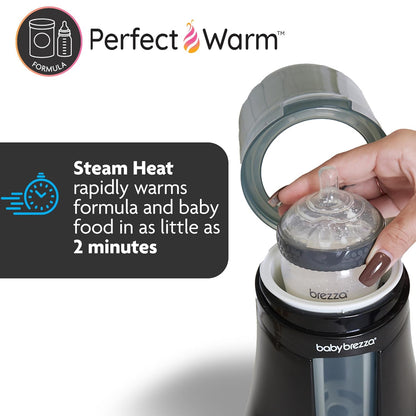 Baby Brezza Fast Baby Bottle Warmer - Baby Milk Warmer + Breastmilk Warmer Defroster – 2 Unique