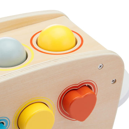 Amazon Basics Musical Pounding Bench With Xylophone and Shape Sorter Educational Toy for Toddlers