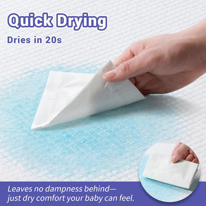 100 Pack Disposable Changing Pads for Baby [24" x 18"] Super Absorbency Disposable Underpads Large