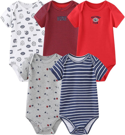 Newborn Layette Gift Set Bodysuits Pants for Baby Girl and Boy 24 Piece 100% Cotton Essentials and Accessories