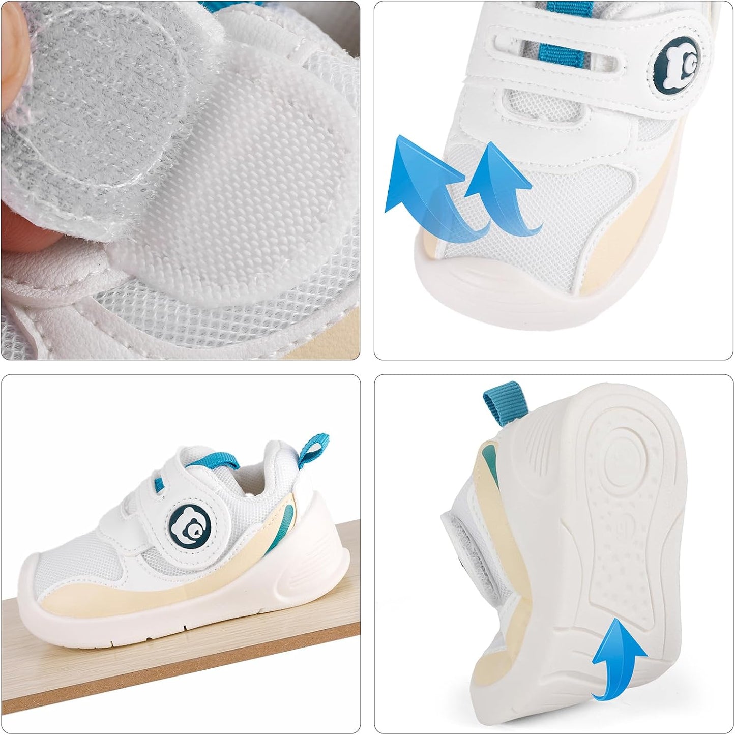 Baby Shoes Boys Girls First Walkers Cute Animals Toddler Sneakers Prewalkers Rubber Sole