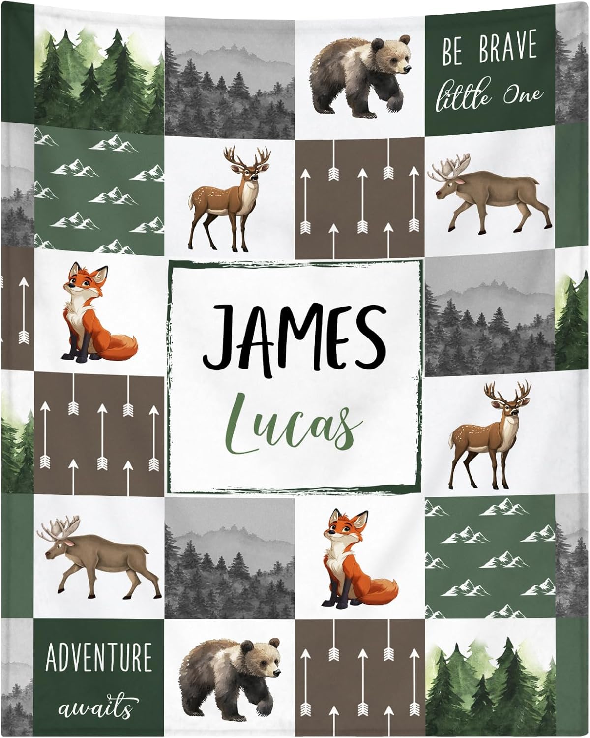 Personalized Baby Blanket - Custom Baby Blanket for Boys with Name for Kids Personalized Baby Boy