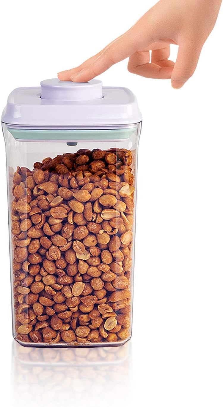 BopTop (1pc - 2000ml) Airtight Food Storage Container – Mechanical Silicone Seal Canister