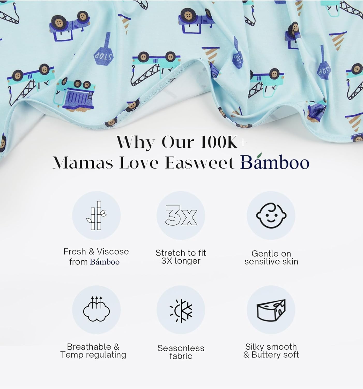 Baby One-Piece Romper Footless Bamboo Viscose Pajamas Sleepers for Baby Boys and Girls