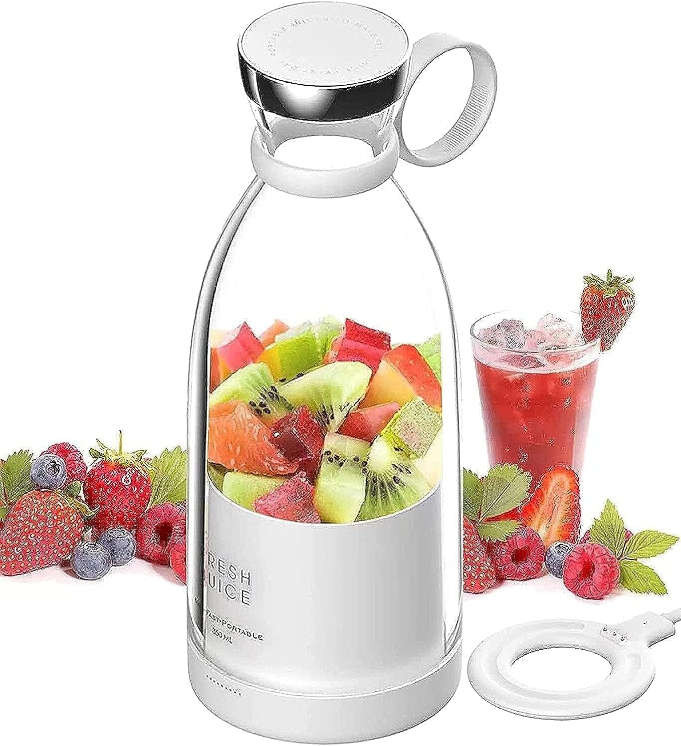 OTPEIR Portable Blender for Shakes and Smoothies with 11.83 Oz Travel Cup and Lid,Durable Stainless