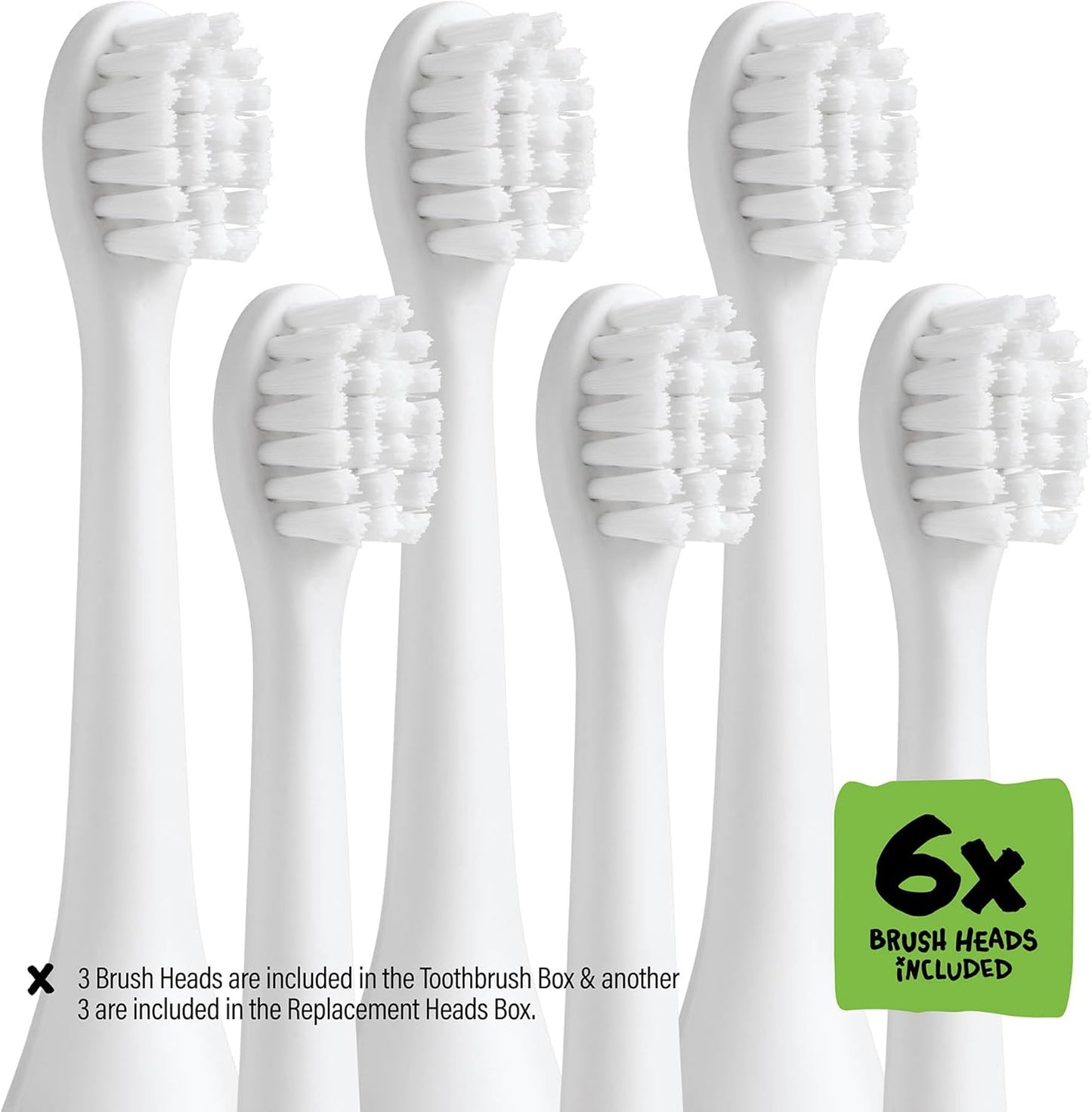 Kids Electric Toothbrush - Rechargeable Vibrating Toothbrush with Timer, Includes 6 Replacement
