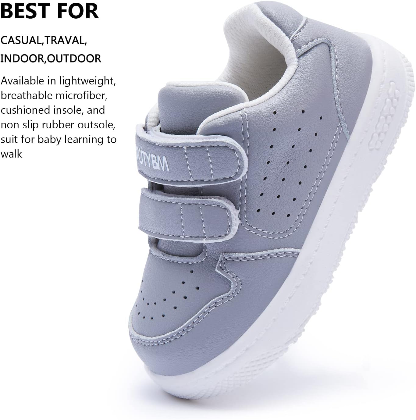 BMCiTYBM Baby Shoes Infant Boy Girl First Walker Shoes Toddler Walking Shoes Lightweight Non-Slip Sneakers for 6 9 12 18 24 Months