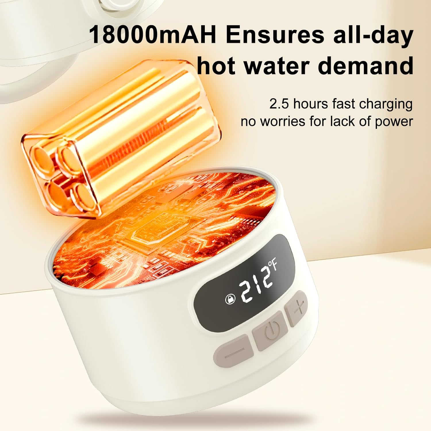 Portable Bottle Warmer for Travel Portable Milk Warmer for Baby Travel,Multi-Speed Keep Warm