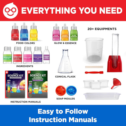 Doctor Jupiter Ultimate Science Kit, Chemistry Set for Kids Ages 8-9-10-11-12-13-14 | Birthday Gift Ideas for Boys & Girls 8+ Years Old | STEM Toy with 135+ Experiments | Learning & Educational Kits