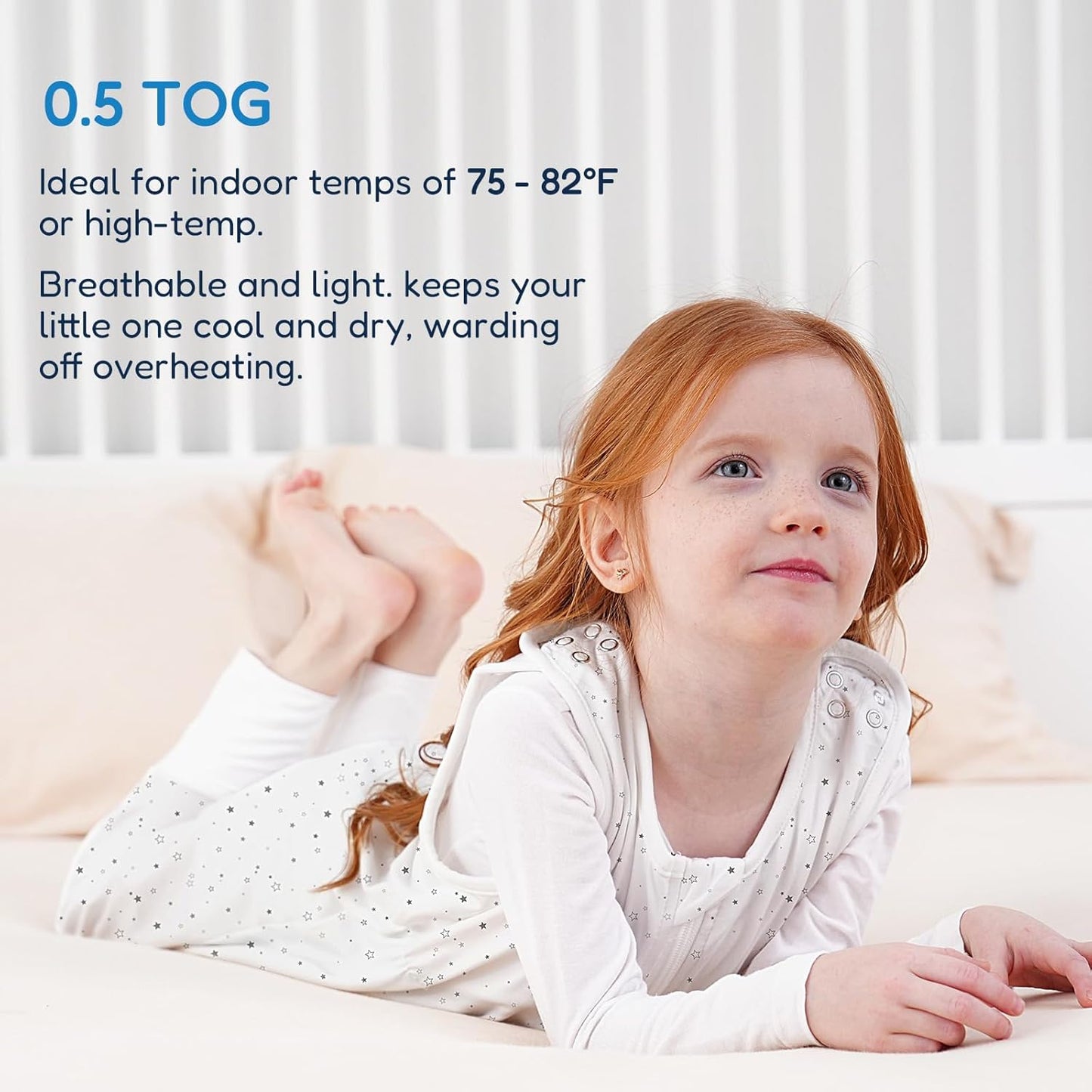TotAha Toddler Sleep Sack with Legs, 0.5 TOG Light and Soft Baby Sleeping Bag, Walker Sleep Sack