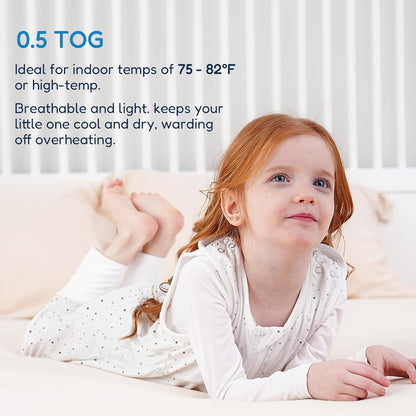 TotAha Toddler Sleep Sack with Legs, 0.5 TOG Light and Soft Baby Sleeping Bag, Walker Sleep Sack