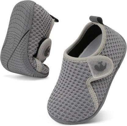 FEETCITY Toddler Walking Shoes Slip On Toddler Shoes Boys Girls Kids Sports Sneakers Casual School Shoes Barefoot Shoes
