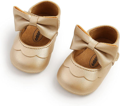 Baby Shoes Mary Jane Flats Non Slip Soft Sole Infant Toddler Sneakers First Walkers Party Christmas Dress Shoes