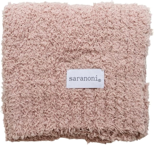 SARANONI Bamboni Luxury Baby Blanket, Breathable & Soft Plush Blanket for Infant Boys & Girls