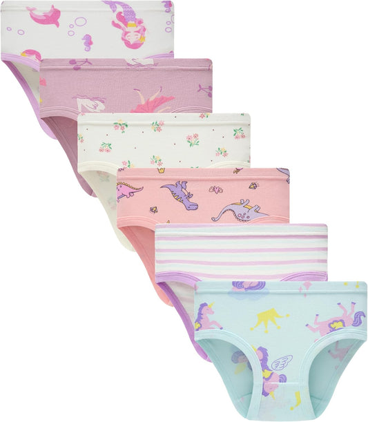 Boboking Soft Cotton Underwear Toddler Girls'Briefs Soft Undies