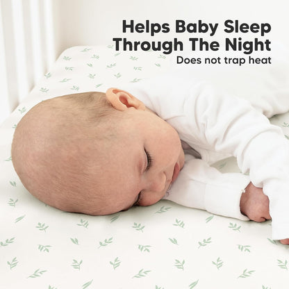 KeaBabies 2-Pack Organic Crib Sheets for Boys, Girls - 52x28 Fitted Crib Mattress Sheet Neutral