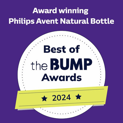 Philips Avent Natural Baby Bottles with Natural Response Nipples (Fast Flow, Flow 4), 11oz, 2-Pack