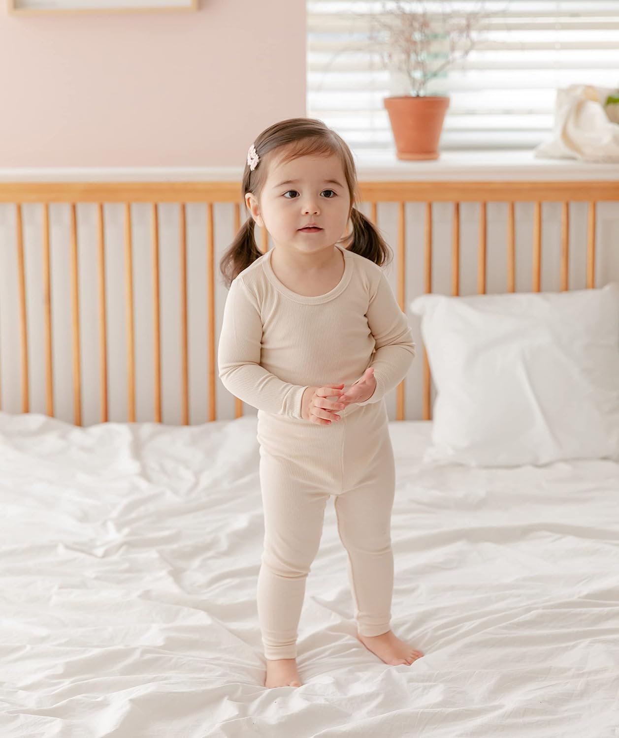 AVAUMA Baby Boys Girls Pajama Set Kids Toddler Snug fit Ribbed Sleepwear pjs for Daily Life Style