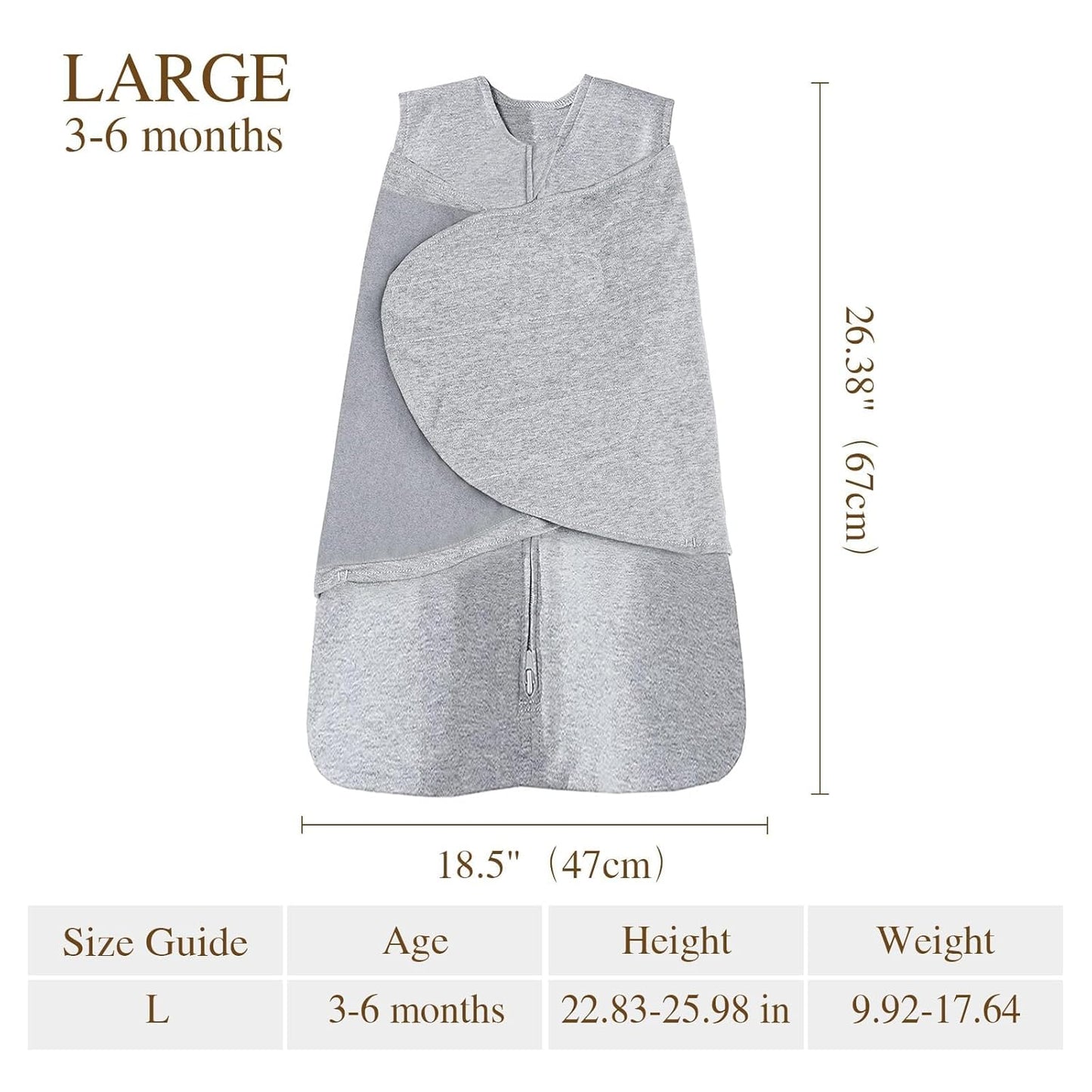 Swaddle-Blanket Baby Girl & Boy Swaddles Newborn Infant Transition 100% Cotton Wrap Blankets, 3-Way Adjustable Wearable Blanket, TOG 1.0 (Multicolored Triangle, 3-6 Month)