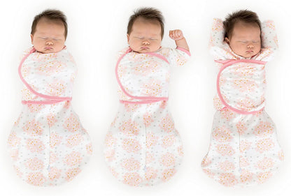 SwaddleDesigns 6-Way Omni Swaddle Sack Arms Up Swaddle for Newborn, More Options to Calm Startle Reflex, Improves Sleep